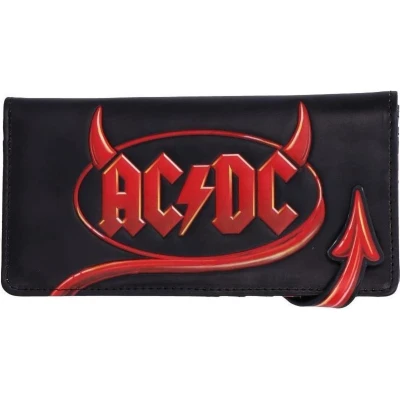 Afbeelding van Nemesis Now ACDC Logo Portemonnee met Reliëf Zwart en Rood 18.5cm