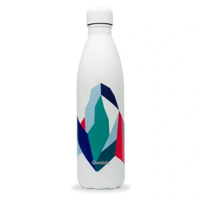 Afbeelding van Qwetch Thermosfles, Altitude wit, 750 ml, drinkfles voor onderweg van roestvrij staal, 24 uur koud en 12 warm, waterdicht, BPA vrij herbruikbaar, thermosfles sport, reizen, kantoor,