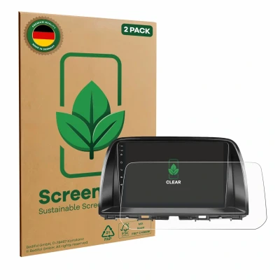 Afbeelding van ScreenLeaf Screenprotector voor Mazda CX 5 2017 Infotainment System Duurzame schermbescherming Folie Beschermfolie transparant (2 Stuks)