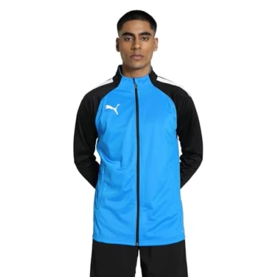 Afbeelding van puma Teamliga Training Football Trainingsvest, Heren, Maat: Large, Electric blue lemonade black