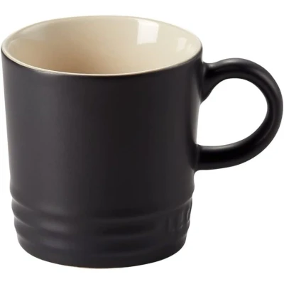 Afbeelding van Le Creuset Espressobeker van keramiek, 100 ml, matzwart, 70305100000099