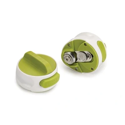 Afbeelding van Joseph Can Do Compacte blikopener, handmatige blikopener met automatische stekker, kunststof, wit/groen, klein