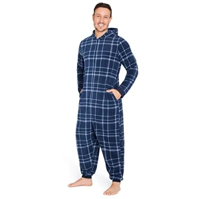 Afbeelding van CityComfort Overall pyjama voor heren, onesie eendelig, warm, van fleece, maten M 3XL