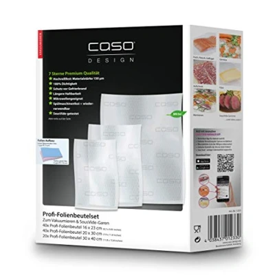 Afbeelding van Caso Professionele foliezakken, set van 3