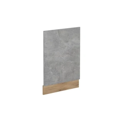Afbeelding van Vicco Voorpaneel vaatwasser R Line, Beton/Krachtige eik goud, 45 cm zonder werkblad
