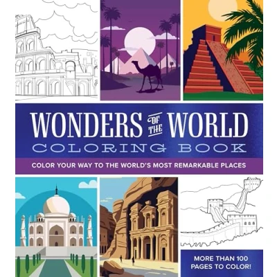 Afbeelding van Chartwell Coloring Books Wonders of the World Book