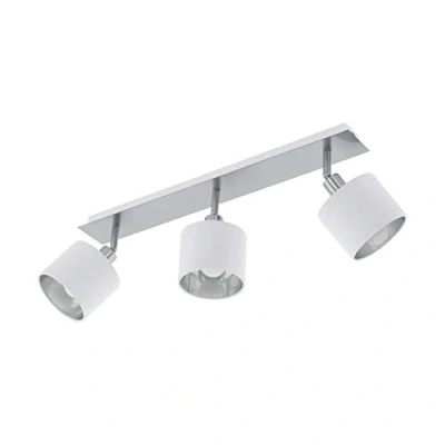 Afbeelding van EGLO Valbiano spot 3 Lichts wit/nickel mat