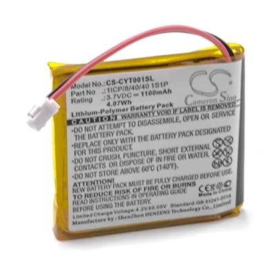 Afbeelding van vhbw Accu compatibel met Coyote Plus S GPS navigatieapparaat (1100 mAh, 3,7 V, Li polymeer)