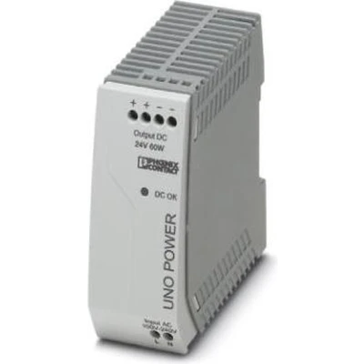Afbeelding van Phoenix Contact UNO PS/1AC/24DC/60W DIN rail netvoeding 24 V/DC 2.5 A 60 W Aantal uitgangen: 1 x Inhoud: stuk(s)