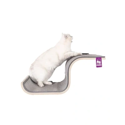 Afbeelding van Petrebels Wandmeubel wandmontage Klimmuur Kat Kattenmuur Scratch 70 Old Grey x 30 35 cm