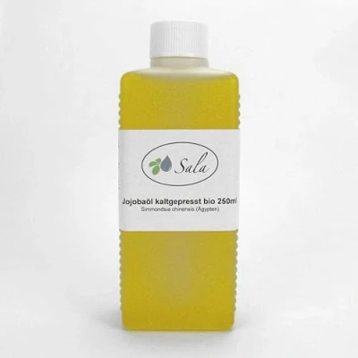 Afbeelding van Sala Biologisch koudgeperste jojoba olie, polyethyleen fles met hoge dichtheid, 250 ml