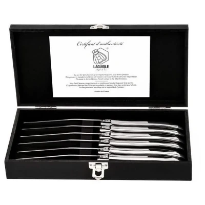 Afbeelding van Laguiole Style de Vie Steakmessen Luxury Line RVS 6 Stuks