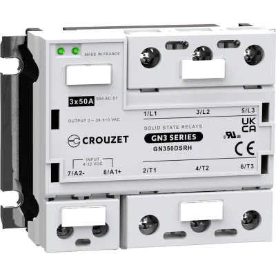 Afbeelding van Crouzet Halfgeleiderrelais GN350DSRH 50 A Schakelspanning (max.): 510 V/AC Willekeurig schakelend 1 stuk(s)