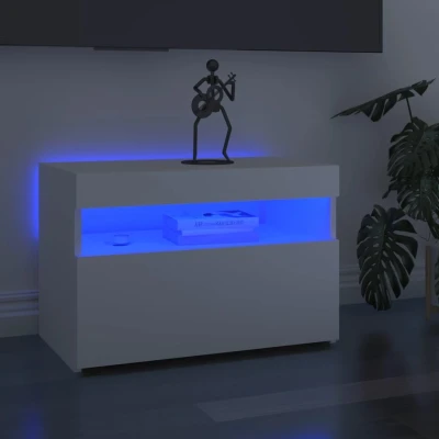 Afbeelding van Tv meubel met LED verlichting 60x35x40 cm zwart