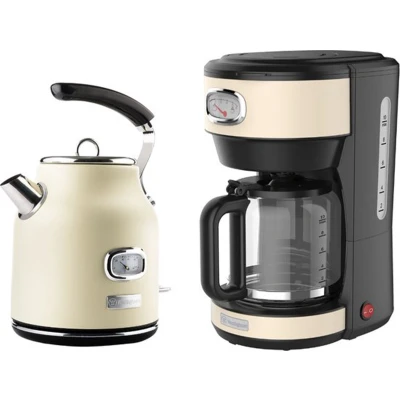 Afbeelding van Westinghouse Retro Waterkoker + Koffiezetapparaat Koffiefilter Wit