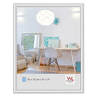 Afbeelding van walther design KV113S New Lifestyle Kunststoff Bilderrahmen, 10x13 cm, silber