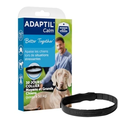 Afbeelding van ADAPTIL Rustige halsband voor onderweg, helpt Honden om te gaan met stress en angst in verband gedragsproblemen levensuitdagingen, vooral onderweg