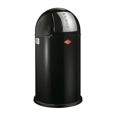 Afbeelding van Afvalbak Wesco Pushboy, zwart