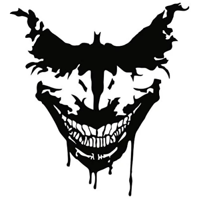 Afbeelding van Finest Folia Joker sticker K076 mat zwart 10 x cm