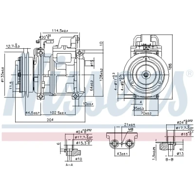 Afbeelding van Nissens Airco compressor 890028