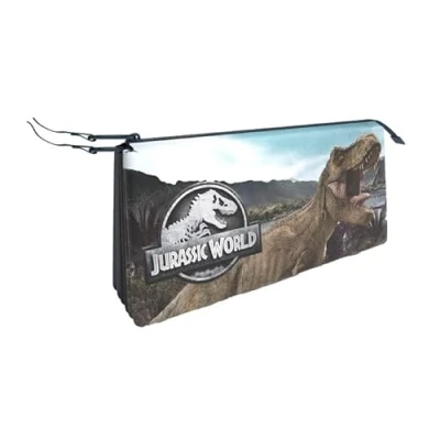 Afbeelding van Jurassic World Etui 3 vakken Dino