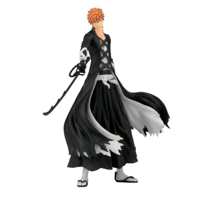 Afbeelding van Banpresto Ichigo Kurosaki Bleach Maximatic actiefiguur, 25 cm, BP89922P, meerkleurig, verzamelfiguur, ideaal voor anime fans