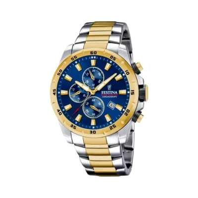 Image de Festina Timeless Chrono Hommes Montre Or/Multicolore/Argent F20562/2