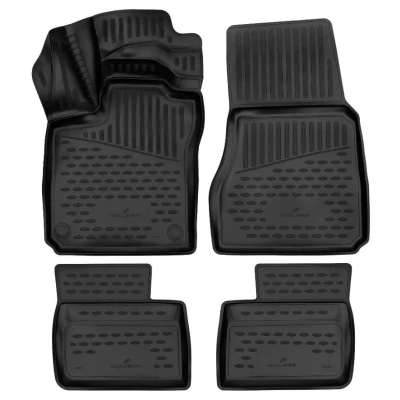 Afbeelding van WALSER XTR 75179 Vloermatset Rubber voor en achter zwart Op maat gemaakt RENAULT: Twingo 3