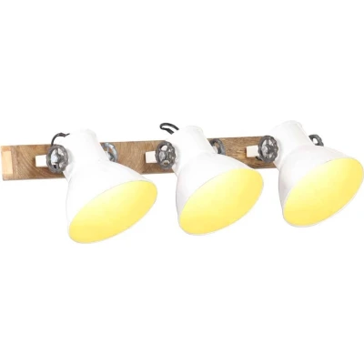 Afbeelding van Wandlamp industrieel E27 65x25 cm wit