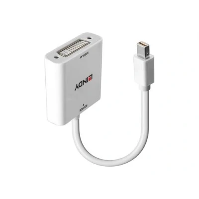 Image de Lindy Adaptateur vidéo Mini DisplayPort (M) pour DVI (F) 1.1 18 cm convertisseur passif noir