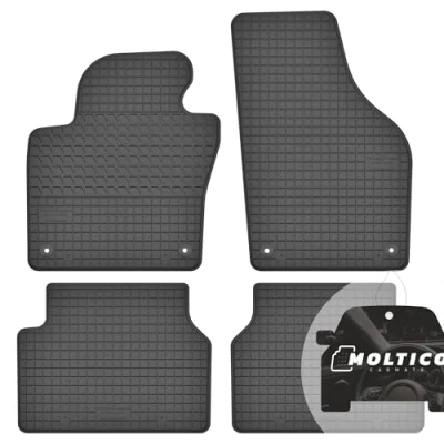 Afbeelding van moto MOLTICO 4 delige set rubberen vloermatten voor alle seizoenen, geschikt VW Tiguan (2007 2016)