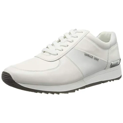 Afbeelding van Michael Kors Allie Sneakers laag, Dames, Maat: 38.5, Optic white Leer