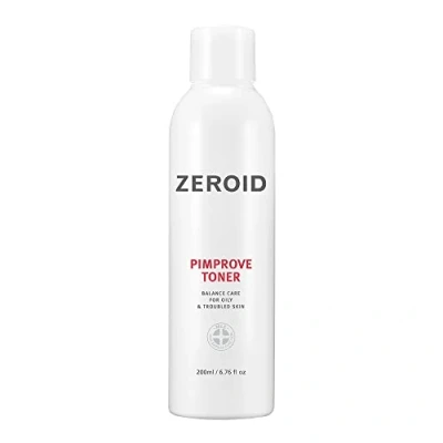 Afbeelding van ZEROID Pimprove Toner 200 ml Gezichtstoner Balancerende Verzorging voor Vette &amp; Probleemhuid Acne gevoelige Huid Gecombineerde Koreaanse Huidverzorging Face for Oily Prone Skin Korean Skincare
