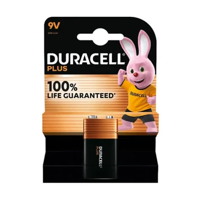 Image de Duracell Plus Power 9V 6LR61 pile