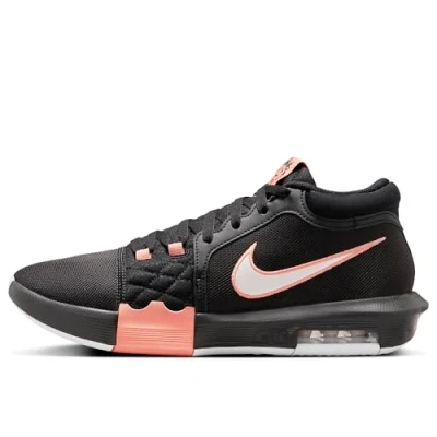 Afbeelding van Nike Performance Lebron Witness VIII Basketbalschoenen, Heren, Maat: 42, Black apricot agate white Imitatieleer/ textiel