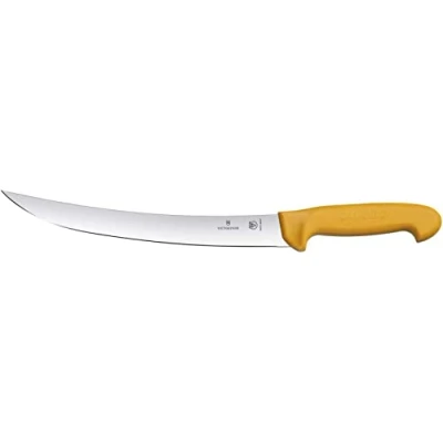 Afbeelding van Victorinox, Coltello da cucina leggero Swibo, normale lama di 22 cm, manico nylon, zwart