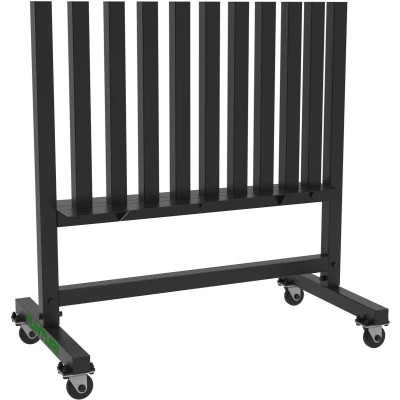 Afbeelding van Tunturi Pro Neopreen/Vinyl Dumbbell rack Gewichtenrek met Wielen Rek voor 30 Sets