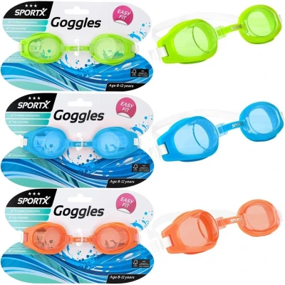 Afbeelding van Sportx Junior Zwembril 3 Sterren Groen/Blauw/Oranje Assorti