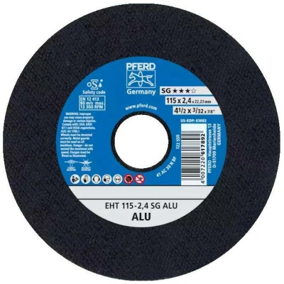Afbeelding van PFERD EHT 115 2,4 SG ALU 61340550 Doorslijpschijf recht mm 25 stuk(s) Aluminium, Non ferrometaal