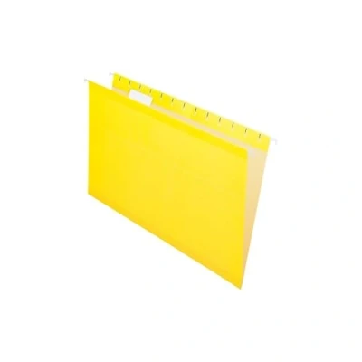 Afbeelding van Pendaflex 04153 1/5 YEL Dossiers suspendus renforcés, taille légale, jaune, coupe 1/5, 25/BX (4153 YEL)