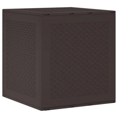 Afbeelding van vidaXL Tuin Opbergdoos Bruin 55x53x57 cm PP