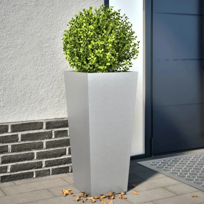 Afbeelding van vidaXL Plantenbakken 2 st 35x35x75 cm gegalvaniseerd staal