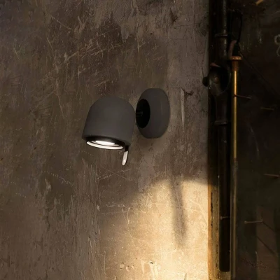 Afbeelding van Moderne betonnen wandspot Stone variabel