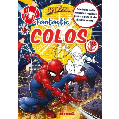 Image de Marvel Spider Man Fantastic&#039; Colos Coloriages codés, numérotés, mystères, points à relier et bien d&#039;autres encore !