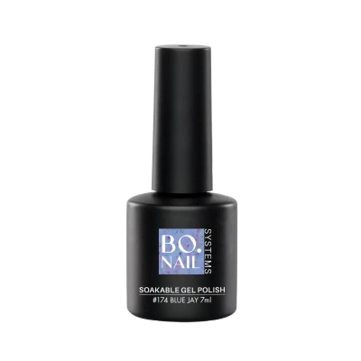 Afbeelding van BO.NAIL SYSTEMS BO Soakable Gel Polish #174 Blue Jay 7ml Blauw