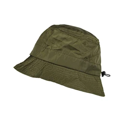 Afbeelding van TOUTACOO, Regenhoed, regenhoed of zomerhoed, zonnehoed, opvouwbaar in zijn geïntegreerde zak, nylonlook katoengevoel, 05 kaki (regen)