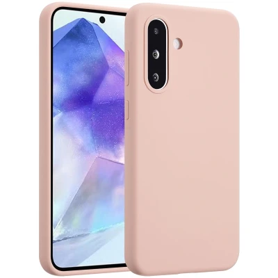Afbeelding van Accezz Hoesje Geschikt voor Samsung Galaxy A36 Liquid Silicone Backcover Roze