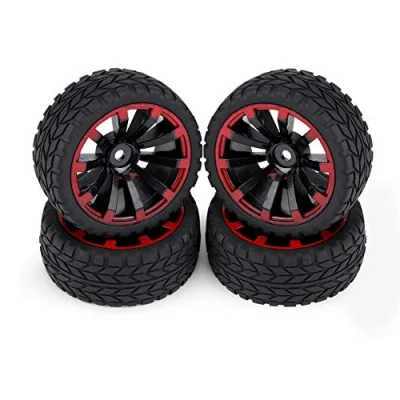 Afbeelding van 4 Stks Auto RC Rubber Banden, Banden Wielen voor 1:10 ATV (Graan Patroon)