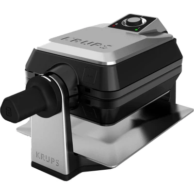 Afbeelding van Krups Fdd95d Wafelijzer 2 Wafel(s) 1200 W Zwart, Roestvrijstaal Inox/metaal