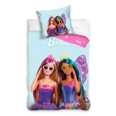 Afbeelding van Barbie Dekbedovertrek, Smile Eenpersoons 140 x 200 + 60 70 cm Katoen